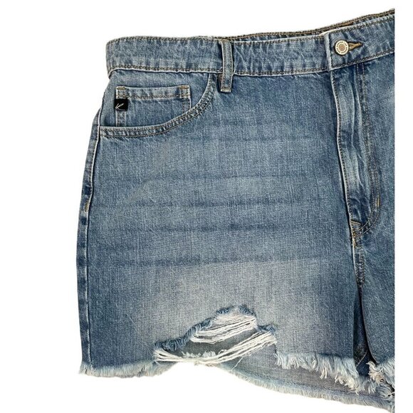 KanCan Estilo High-Rise Distressed Denim Shorts 3XL – NWT - Picture 5 of 10